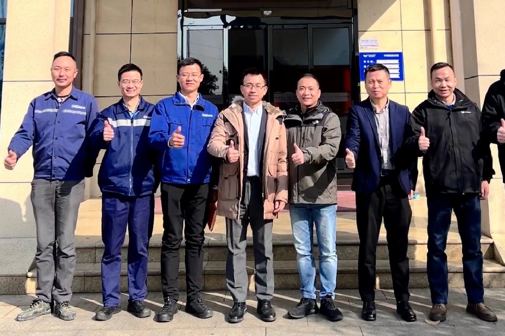 中偉新能源寧鄉(xiāng)基地代表團(tuán)來我司考察交流